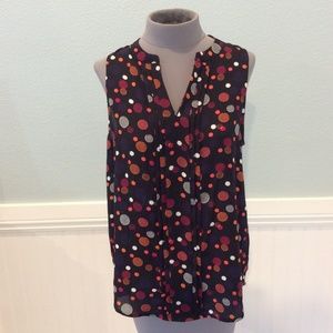 41 Hawthorn Printed Sleeveless Blouse Shell Top